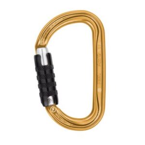 Petzl Am'D M34A Triple Lock Carabiner ( Grey /  Gold ) - Gold