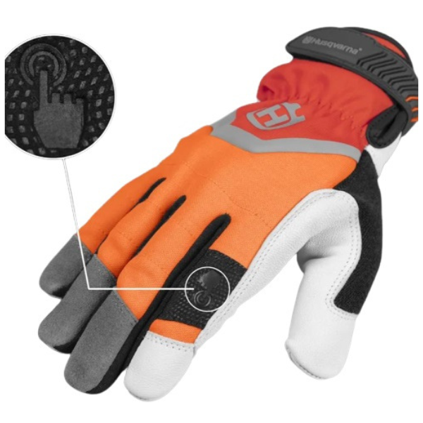 SAFTA Class 1 Chainsaw Gloves – 17-Layer Anti-Cut Protection, CAT III – Sizes M, L, XL