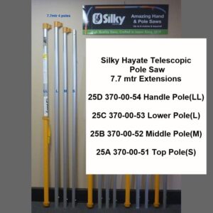 Silky Hayate 7.7M Pole Saw – Extensions ( Top / Middle / Lower / Handle )