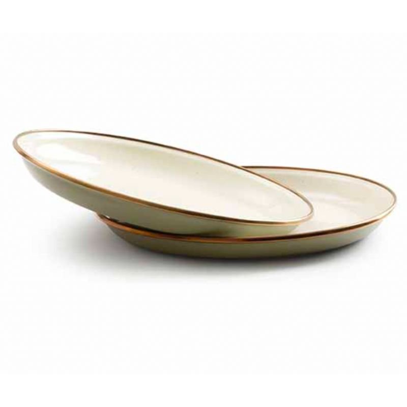 Barebones Enamel 2-Tone Salad Plate Set - Image 3