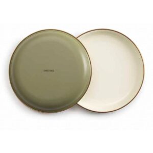 Barebones Enamel 2-Tone Salad Plate Set