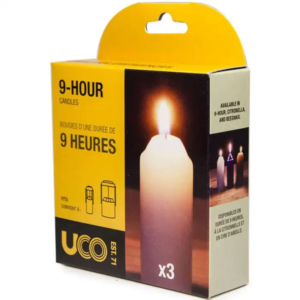UCO 9-hour candles white 3 pack