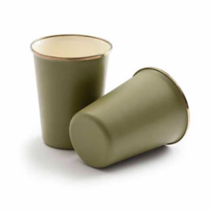 Olive drab tall cup set