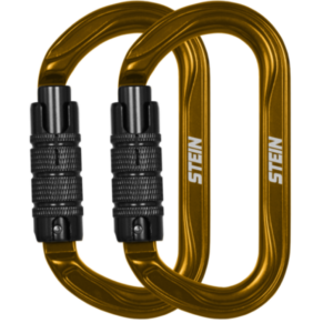 oval carabiner twin pack
